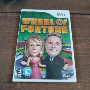 Wheel of Fortune Video Game for Nintendo Wii Complete Disc Case Manual